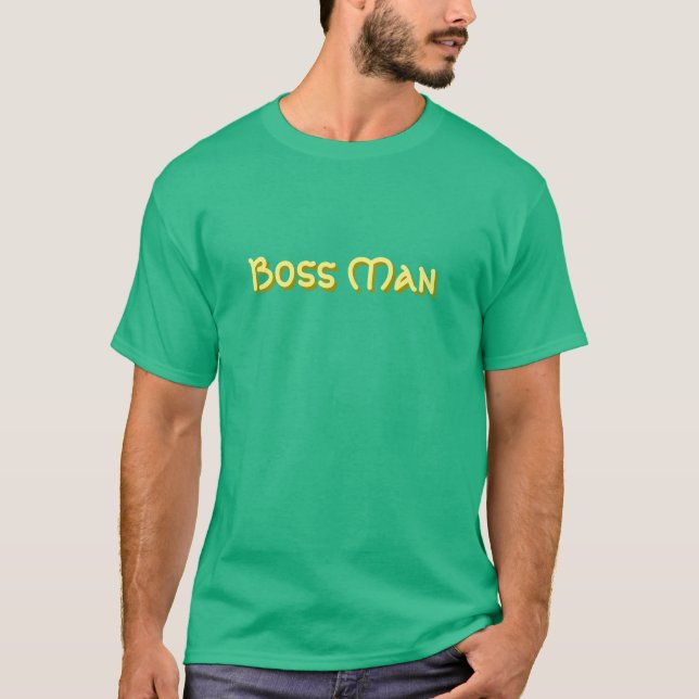 Camiseta Homem do chefe (Frente)