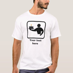 Camiseta Homem do cozimento com imagem do bolo --
