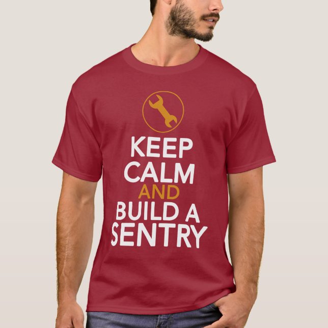 Camiseta Homem do engenheiro [construa uma sentinela] (Frente)