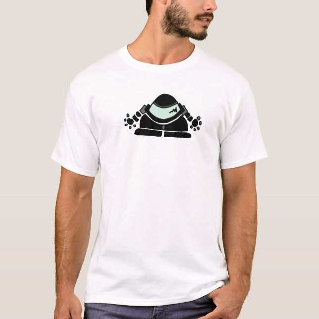 Camiseta homem do espaço (Frente)