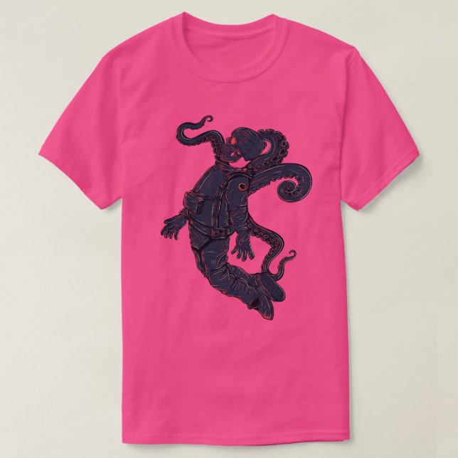 Camiseta Homem do espaço Cthulhu (Frente do Design)