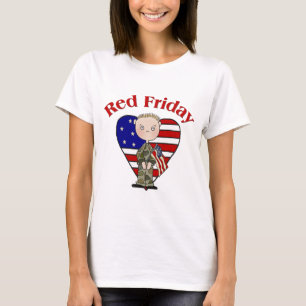 Camiseta Homem do Exército da Sexta-Feira Vermelha