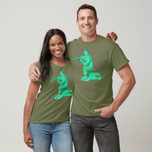Camiseta Homem do Exército Verde