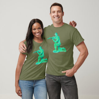Camiseta Homem do Exército Verde