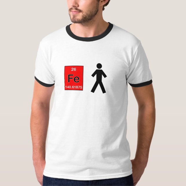 Camiseta homem do ferro (símbolos, milhas) (Frente)
