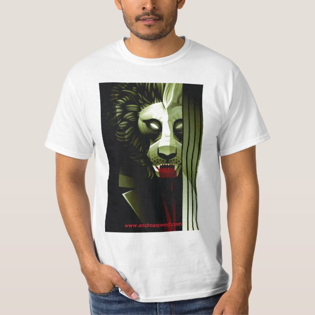 Camiseta Homem do leão de James Turner (Frente)