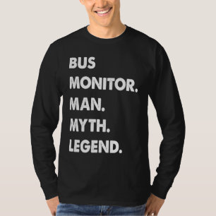 Camiseta Homem do Monitor de Ônibus Mito Lenda
