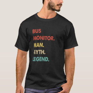 Camiseta Homem do Monitor de Ônibus Mito Lenda 1