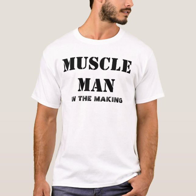 CAMISETA HOMEM DO MÚSCULO NO FAZER (Frente)