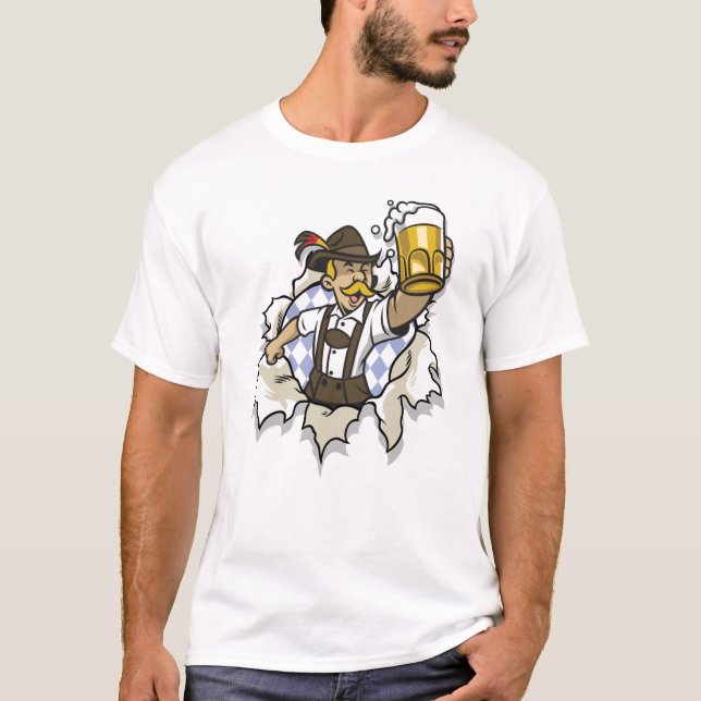 Camiseta Homem do Oktoberfest (Frente)
