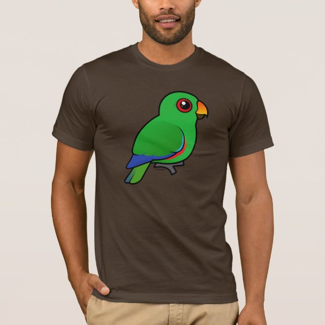 Camiseta Homem do papagaio de Eclectus (Frente)