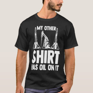 Camiseta Homem do Petróleo Trabalhadores do Campo de Petról