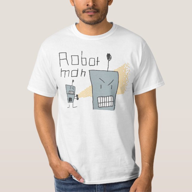 Camiseta Homem do robô (Frente)