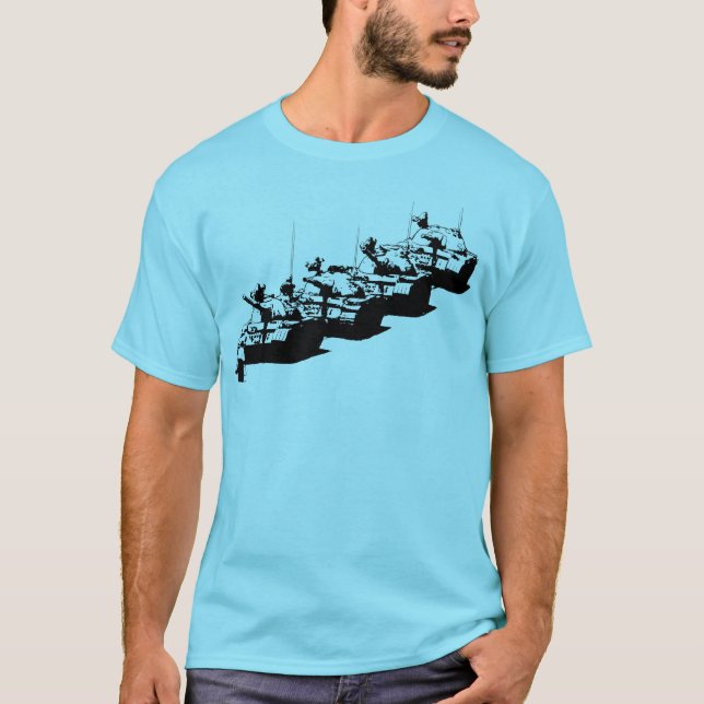 Camiseta Homem do tanque de Tienanmen (Frente)
