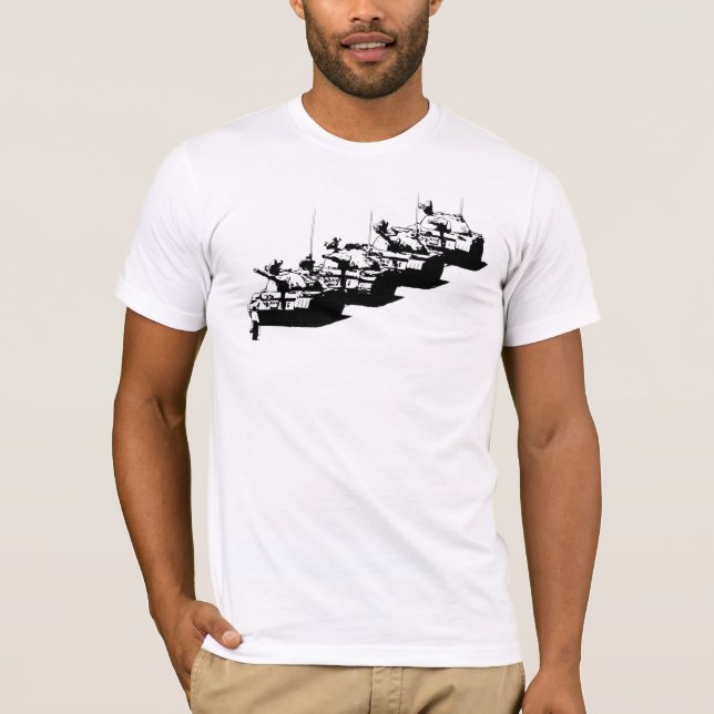 Camiseta Homem do tanque de Tienanmen (Frente)