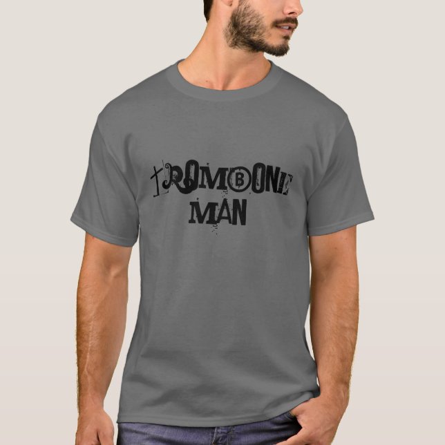 Camiseta Homem do Trombone - personalizado (Frente)