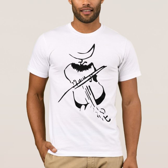 Camiseta Homem do violino (Frente)