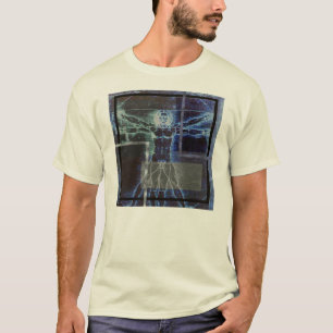 Camiseta Homem do Vitruvian de Leonardo