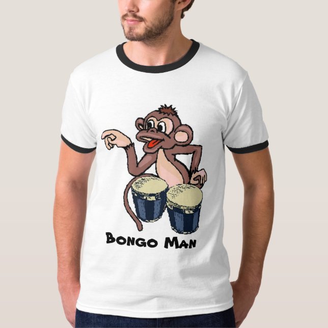 Camiseta Homem dos bongos (Frente)