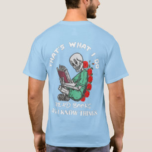 Camiseta Homem e Professor É isso que eu leio livro