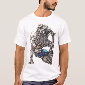 Camiseta Homem elefante, arte animal, desenho de canetas, a