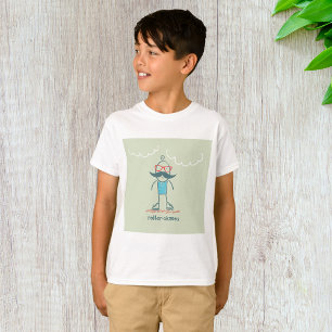 Camiseta Homem em patins de rodas