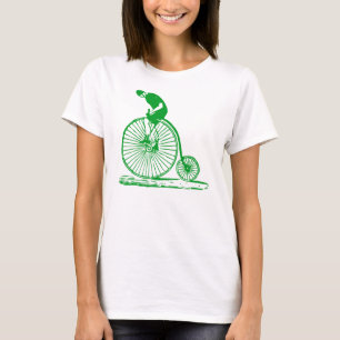 Camiseta Homem em uma fazenda penny - verde-grama