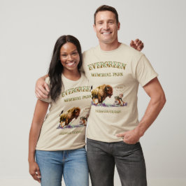 Camiseta Homem Engraçado Bisonte Americano Búfalo
