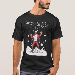 Camiseta Homem Engraçado como Crianças em Traje para Neve W