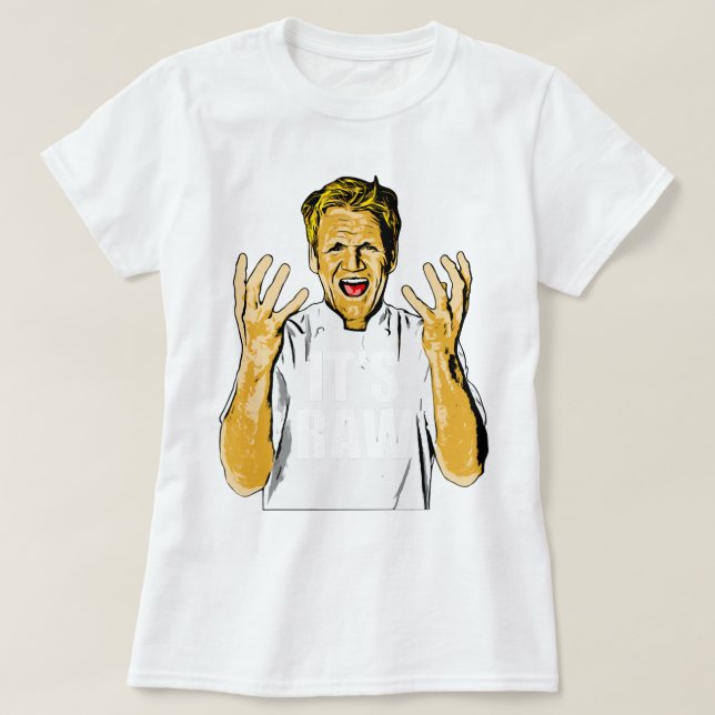 Camiseta Homem Engraçado Tv Star Famoso Chef Mens Engraçado (Frente do Design)