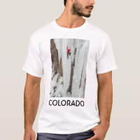 Homem escalando gelo, Colorado