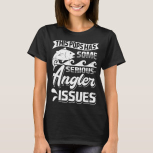Camiseta Homem Este Pops Tem Sérios Problemas de Pescador P