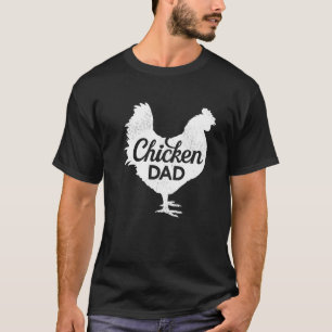 Camiseta Homem Estilo Retro Frango Ave Pai do Frango