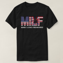 Camiseta Homem Eu Amo Fogos de Artifício MILF