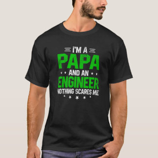 Camiseta Homem Eu Sou Um Papai E Engenheiro Retro  Homem Pa