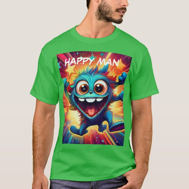 Camiseta Homem feliz (Frente)