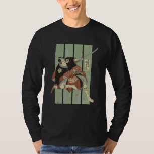 Camiseta Homem Guerreiro Kabuki Vintage Com Espada 1800 Jap