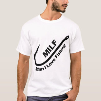 Camiseta Homem I ama pesca - Gancho, Linha e Sinker