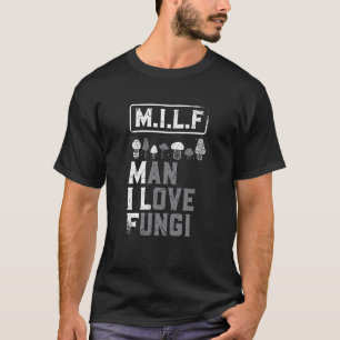 Camiseta Homem I Love Fungi Mushroom Collector Shroom Hunte