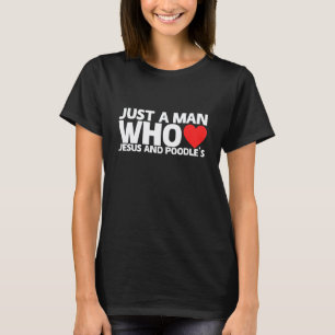 Camiseta Homem Jesus Poodle Cachorro Animal Amor Pet Cachor