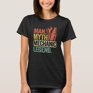 Camiseta Homem Lenda Mecânico Mito Cara do Carro Oficina Pa