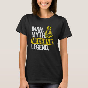 Camiseta Homem Lenda Mecânico Mito Cara do Carro Oficina Pa