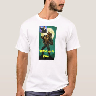 Camiseta Homem-lobo, obama, homens-lobo 4 Obama
