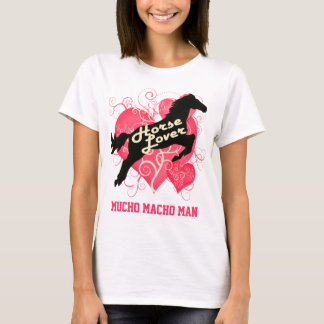 Camiseta Homem macho personalizado amante de Mucho do