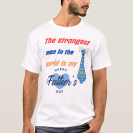 Camiseta Homem mais forte 👔 Design alegre para um herói D