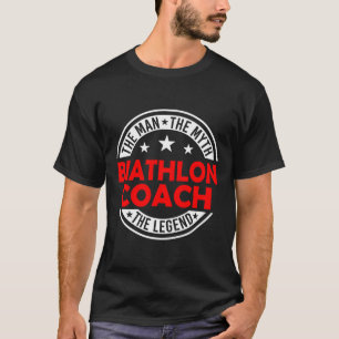 Camiseta Homem Mito Biatlo Coach Lenda Engraçado Biathlon C