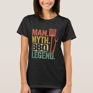 Camiseta Homem Mito Lenda Churrasco Churrasqueiro Pai Gordo