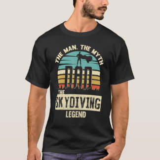 Camiseta Homem Mito Lenda Pai Paraquedismo