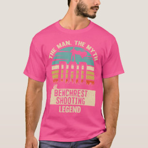 Camiseta Homem Mito Lenda Pai Tiro de Bancada