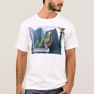 Camiseta Homem mostrando conceito de tela sensível ao preço